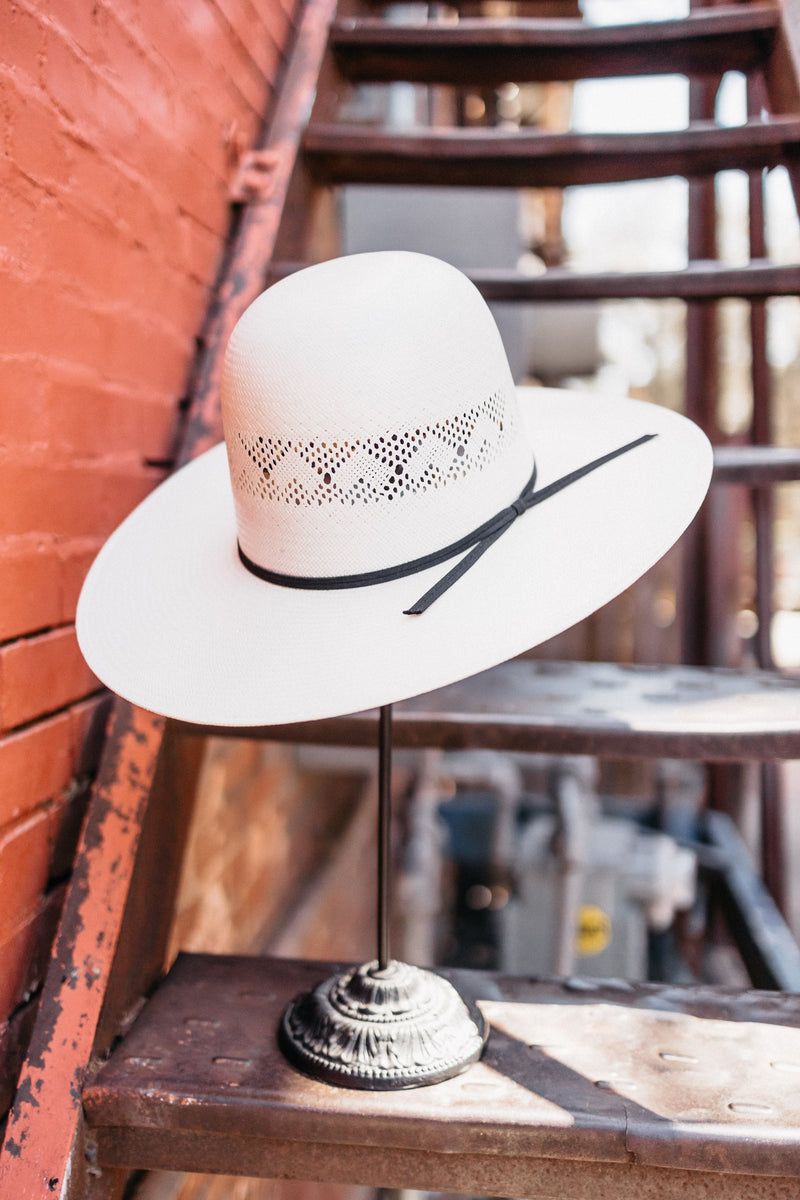 Rodeo King High Point Brim Open Crown Straw Cowboy Hat