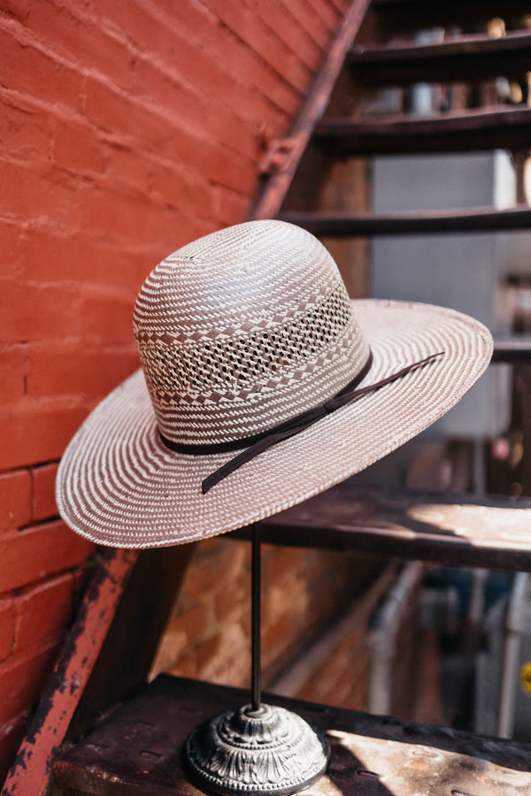 Rodeo King Taos 4 1/4" Open Flat Straw Cowboy Hat