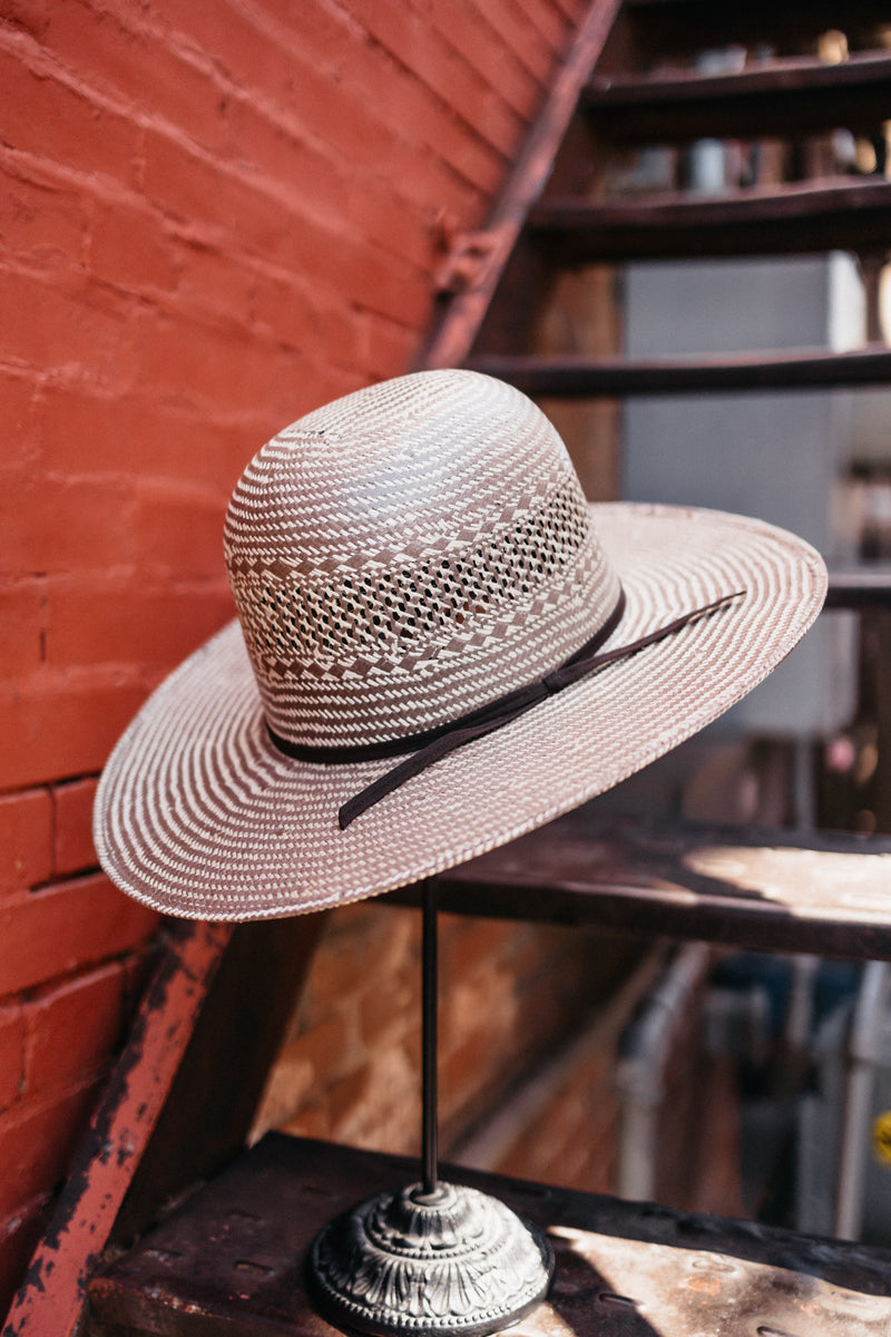 Rodeo King Taos 4 1/4" Open Flat Straw Cowboy Hat