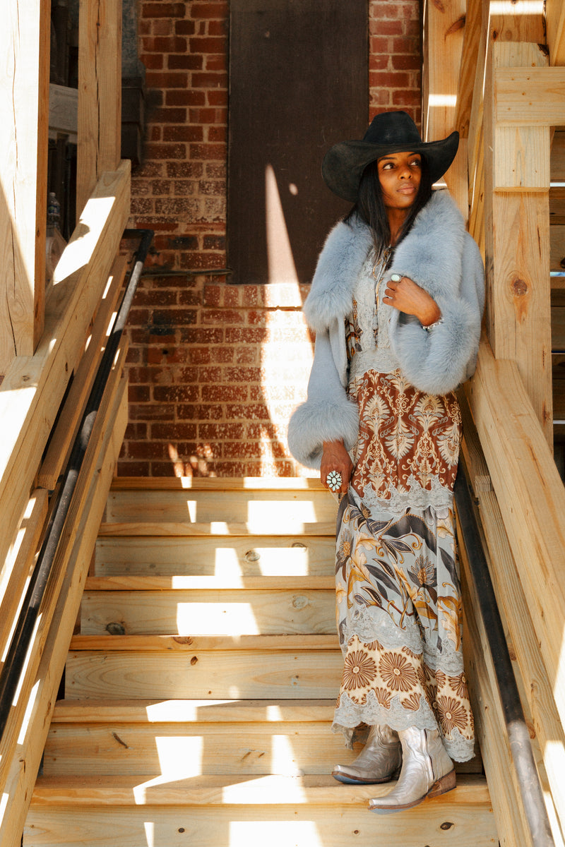 Chaarm Short Bolero Alcantra Jacket 