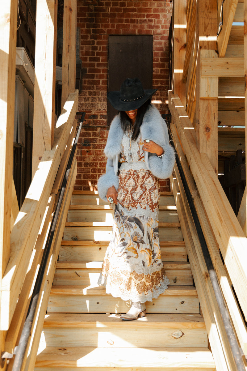 Chaarm Short Bolero Alcantra Jacket 