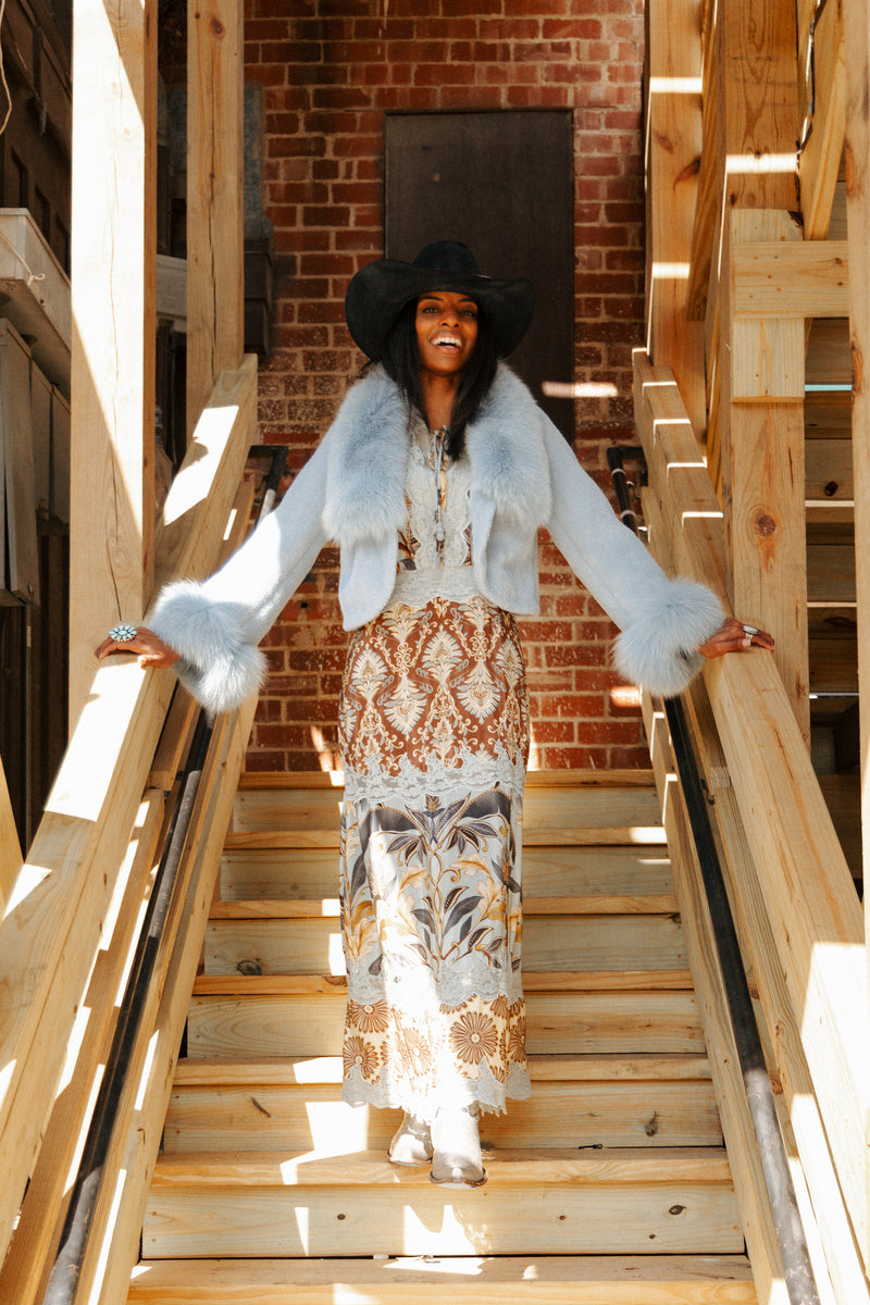 Chaarm Short Bolero Alcantra Jacket 