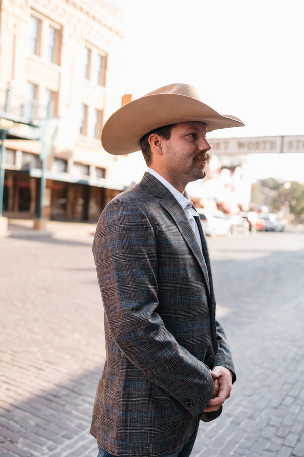 BILLY REID OLIVE PLAID SPORT COAT