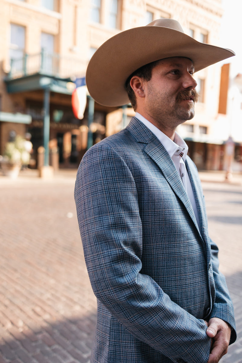 BILLY REID BLUE PLAID SPORT COAT