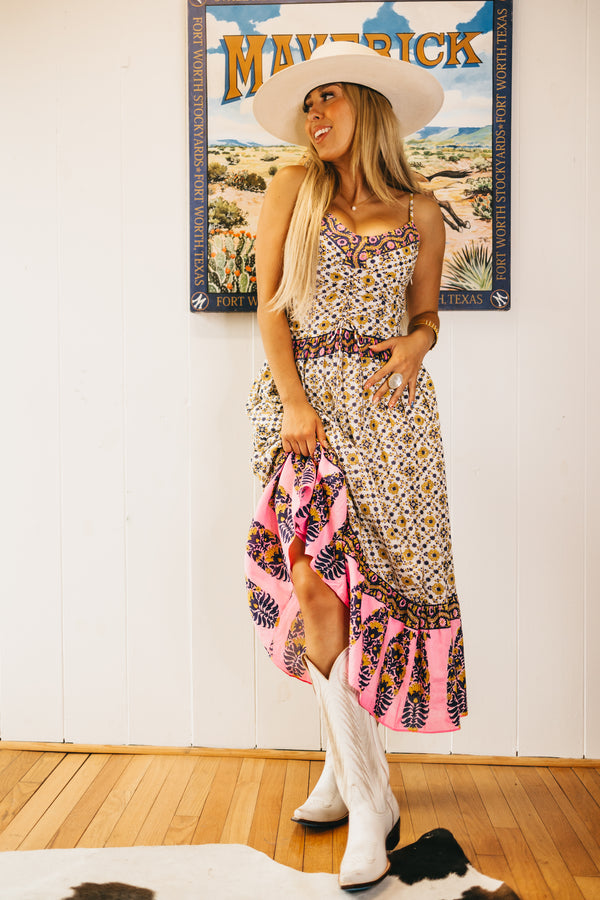 LOVE THE LABEL JOELLE PRINT DRESS 