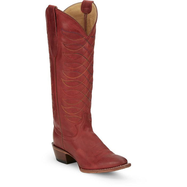 JUSTIN WOMEN'S WHITLEY 15" RED BOOT