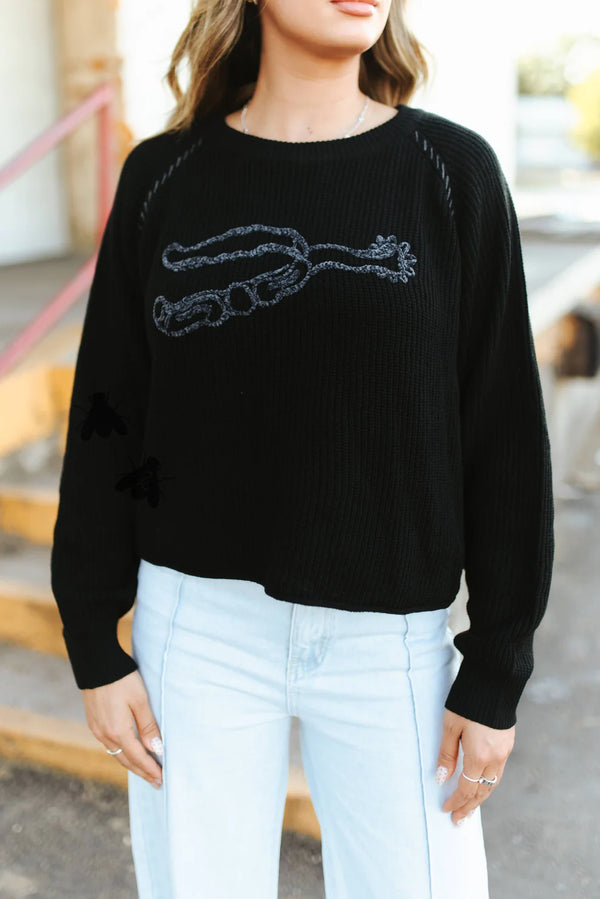 2 Fly Co Knit 'Em Cowboy Sweater