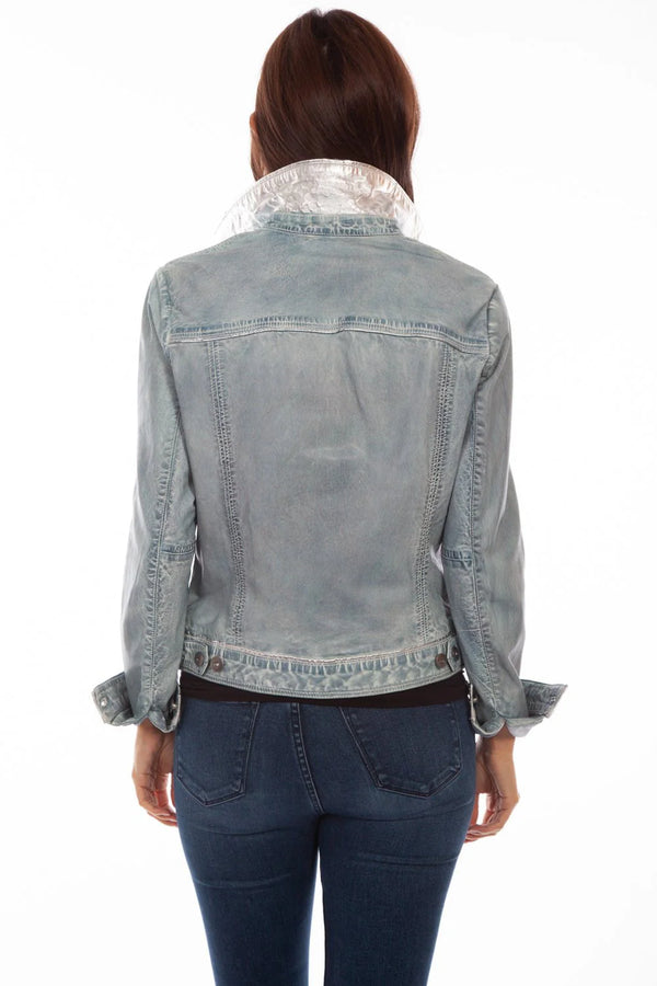 Scully Denim Leather Classic Jean Jacket