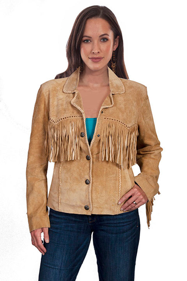 SCULLY WOMEN'S LACED & FRINGE JACKET