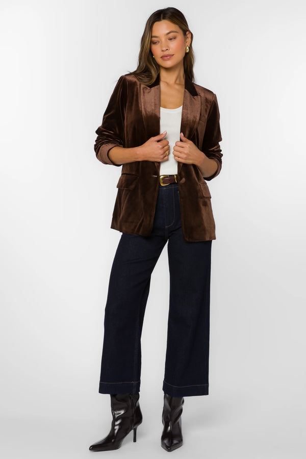 Velvet Heart Lizzy Velvet Brown Blazer