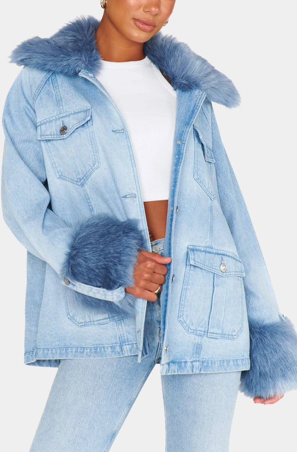 Show Me Your Mumu Copenhagen Faux Fur Jacket