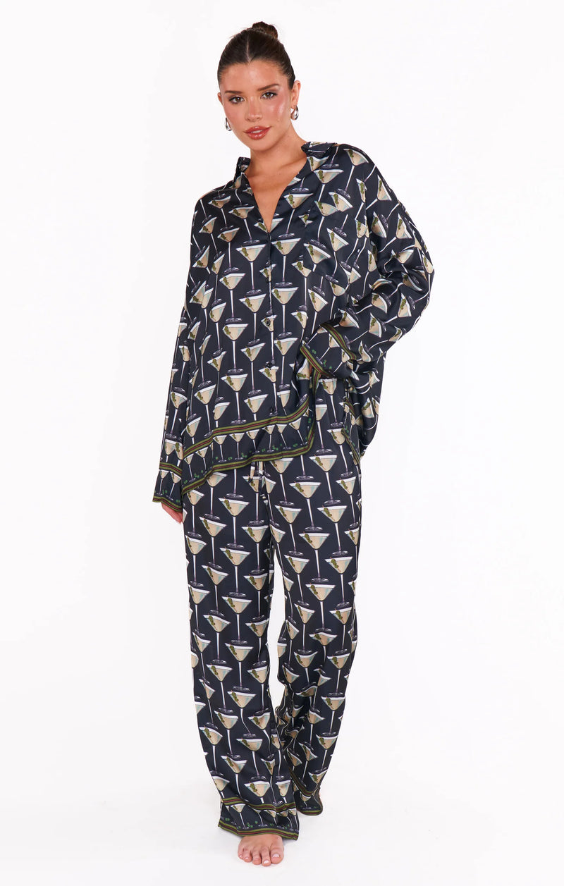 Show Me Your Mumu Overslept Martini PJ Set