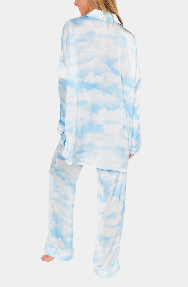 SHOW ME YOUR MUMU OVERSLEPT SILKY PAJAMA SET