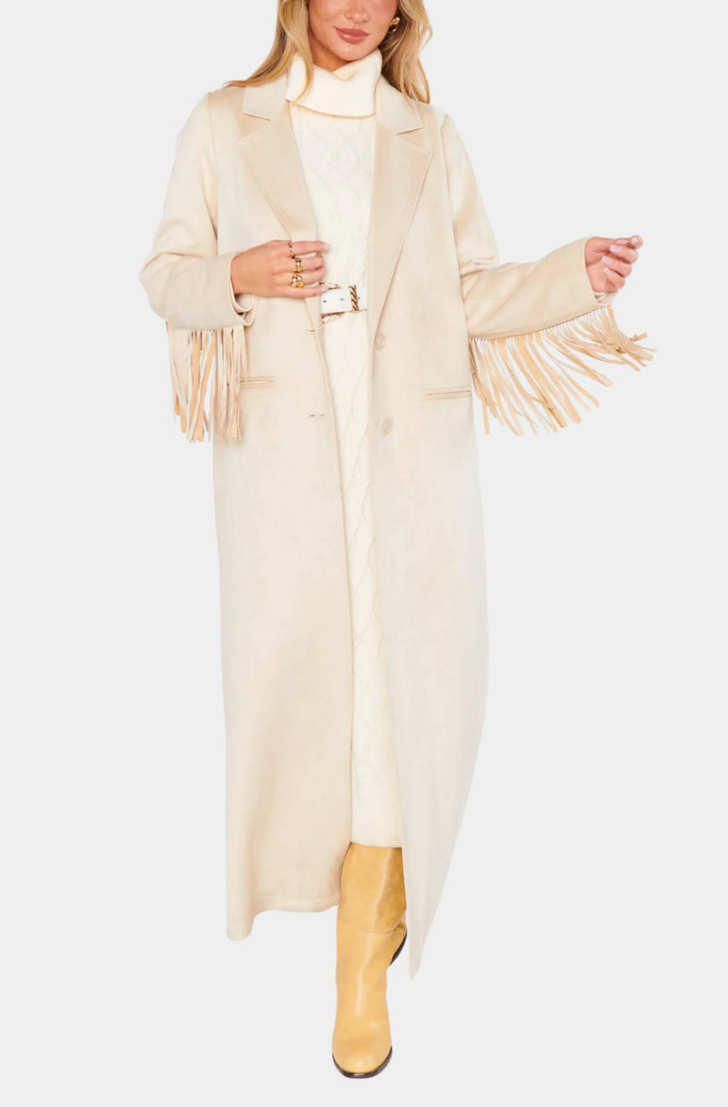 Show Me Your Mumu Sierra Fringe Maxi Jacket