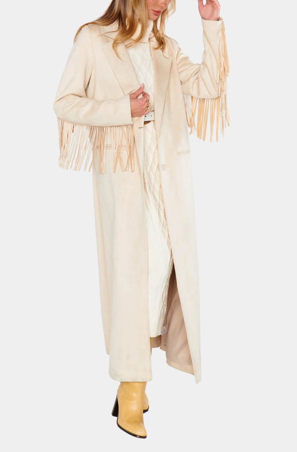 Show Me Your Mumu Sierra Fringe Maxi Jacket