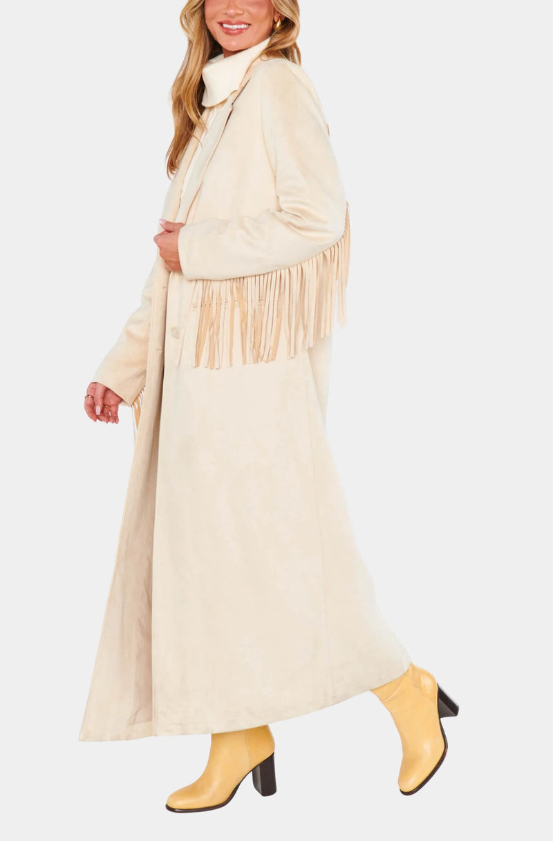 Show Me Your Mumu Sierra Fringe Maxi Jacket