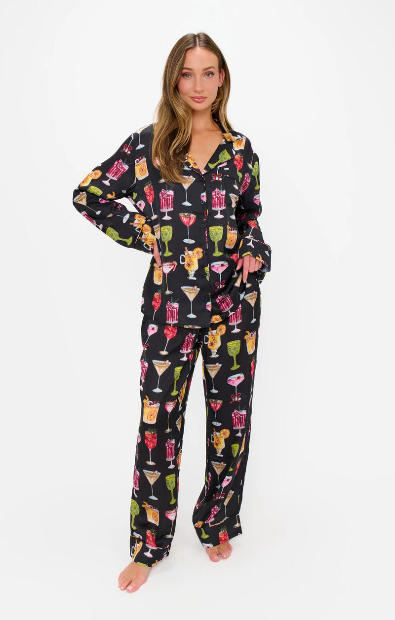 Show Me Your Mumu Classic PJ Set Holiday Cocktails 