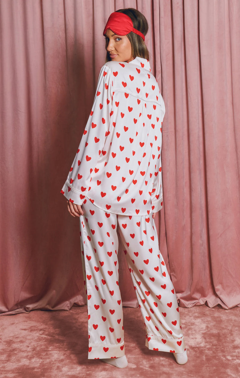 Show Me Your Mumu Queen Of Hearts Silky PJ Set