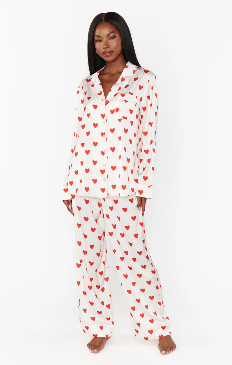 Show Me Your Mumu Queen Of Hearts Silky PJ Set