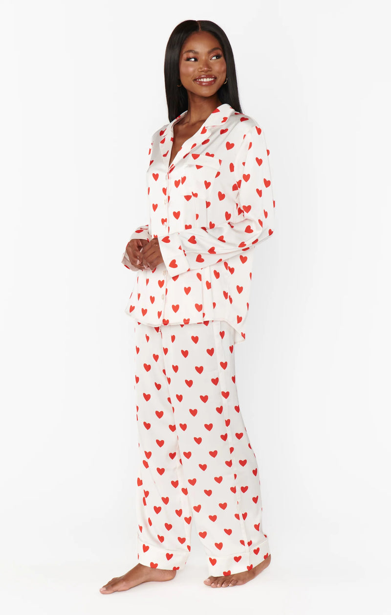 Show Me Your Mumu Queen Of Hearts Silky PJ Set