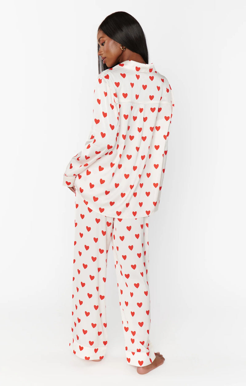 Show Me Your Mumu Queen Of Hearts Silky PJ Set