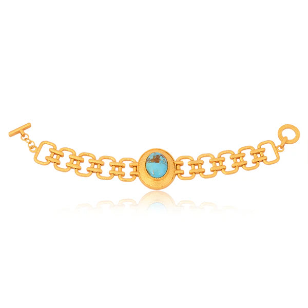 Christina Greene Meet Me in Mykonos Chain Bracelet - Turquoise