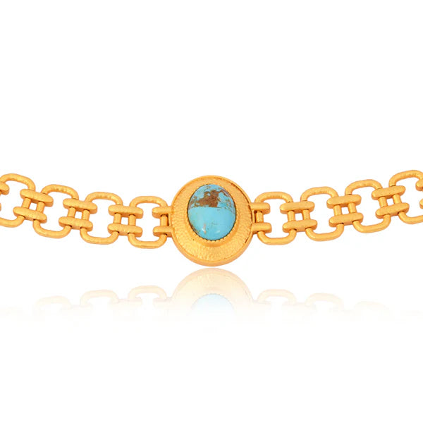 Christina Greene Meet Me in Mykonos Chain Bracelet - Turquoise