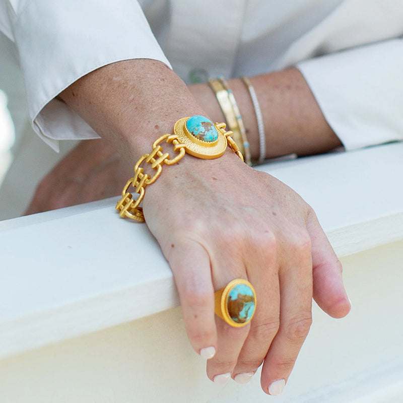 Christina Greene Meet Me in Mykonos Chain Bracelet - Turquoise