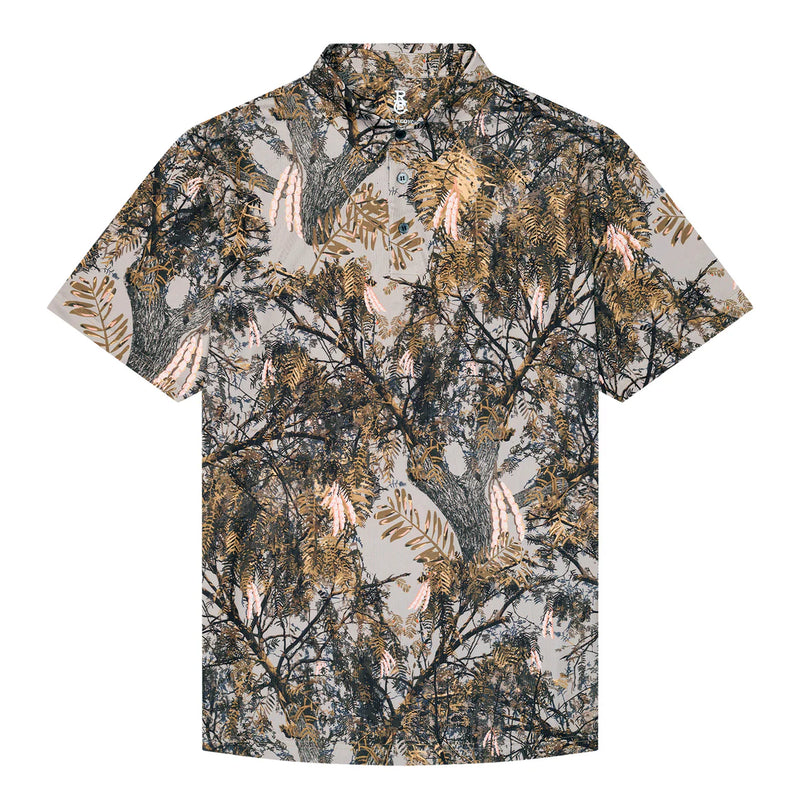 Raised By Coyotes Mesquite Camo Polo