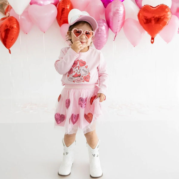 Sweet Wink Kid's Howdy Patch Trucker Hat - Pink/White
