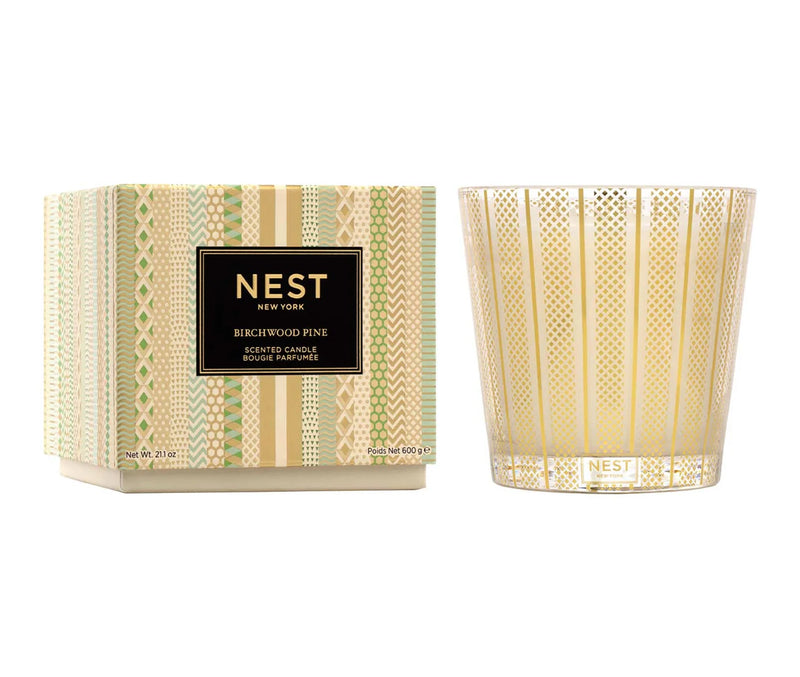 NEST NEW YORK Birchwood Pine 3-Wick Candle