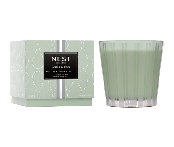 NEST NEW YORK Wild Mint & Eucalyptus 3-Wick Candle