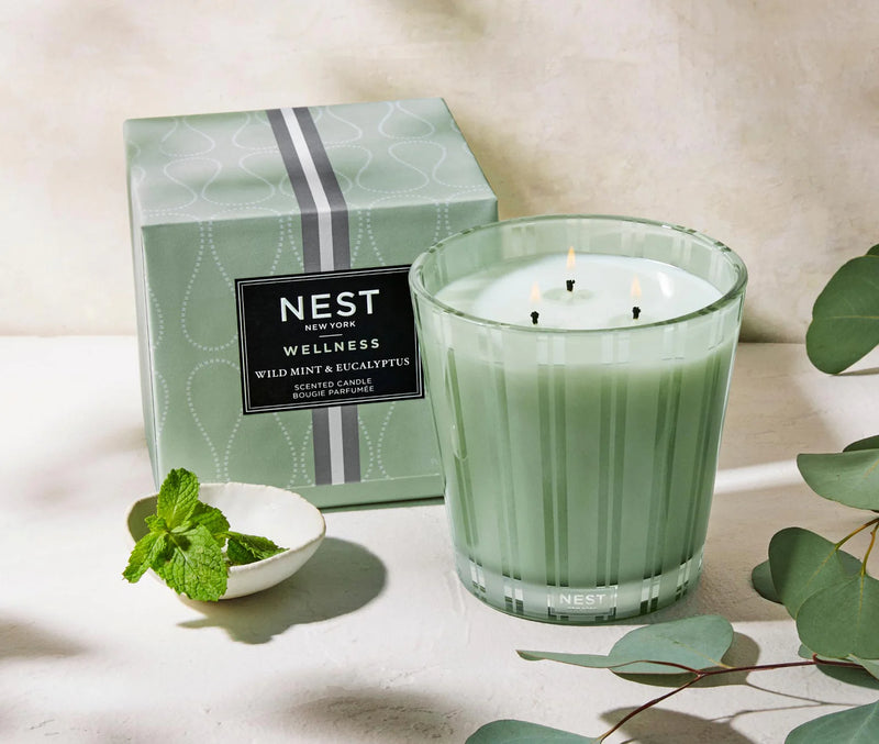 NEST NEW YORK Wild Mint & Eucalyptus 3-Wick Candle