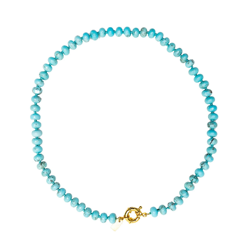 Christina Greene Eternal Turquoise Beaded Knotted Necklace