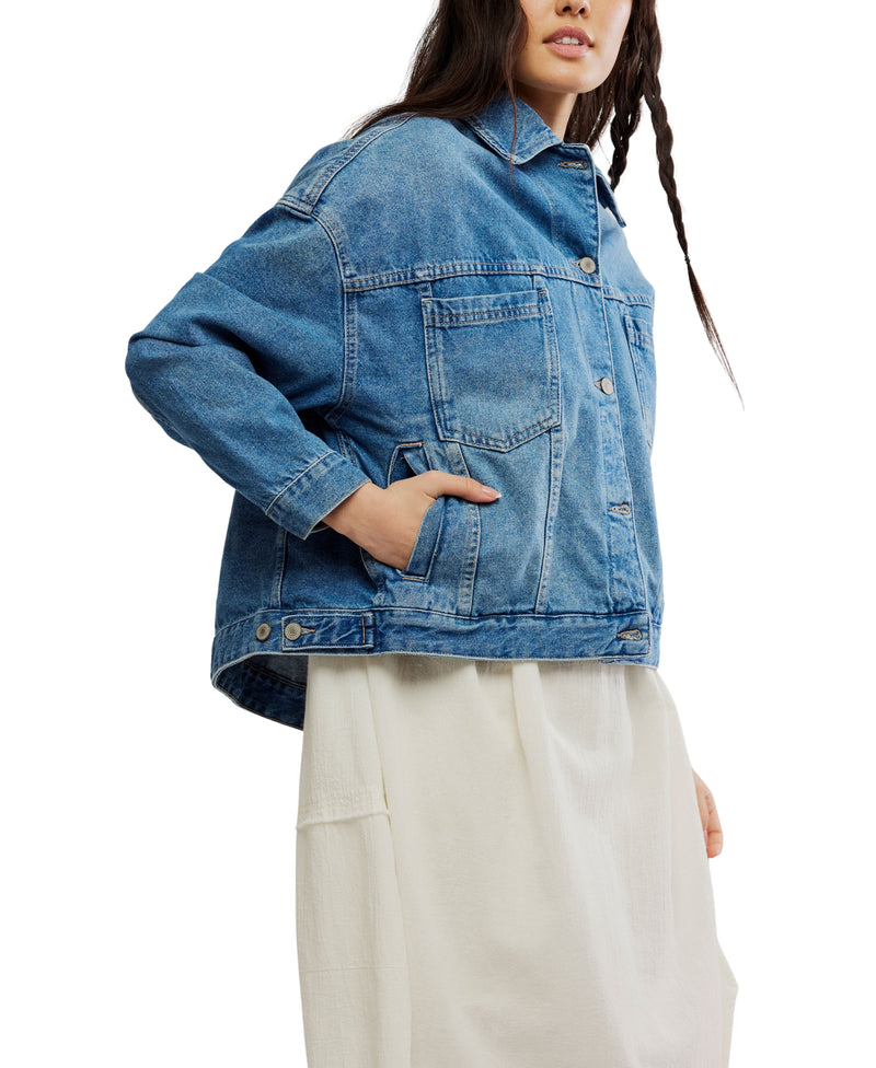 We The Free Opal Swing Denim Jacket
