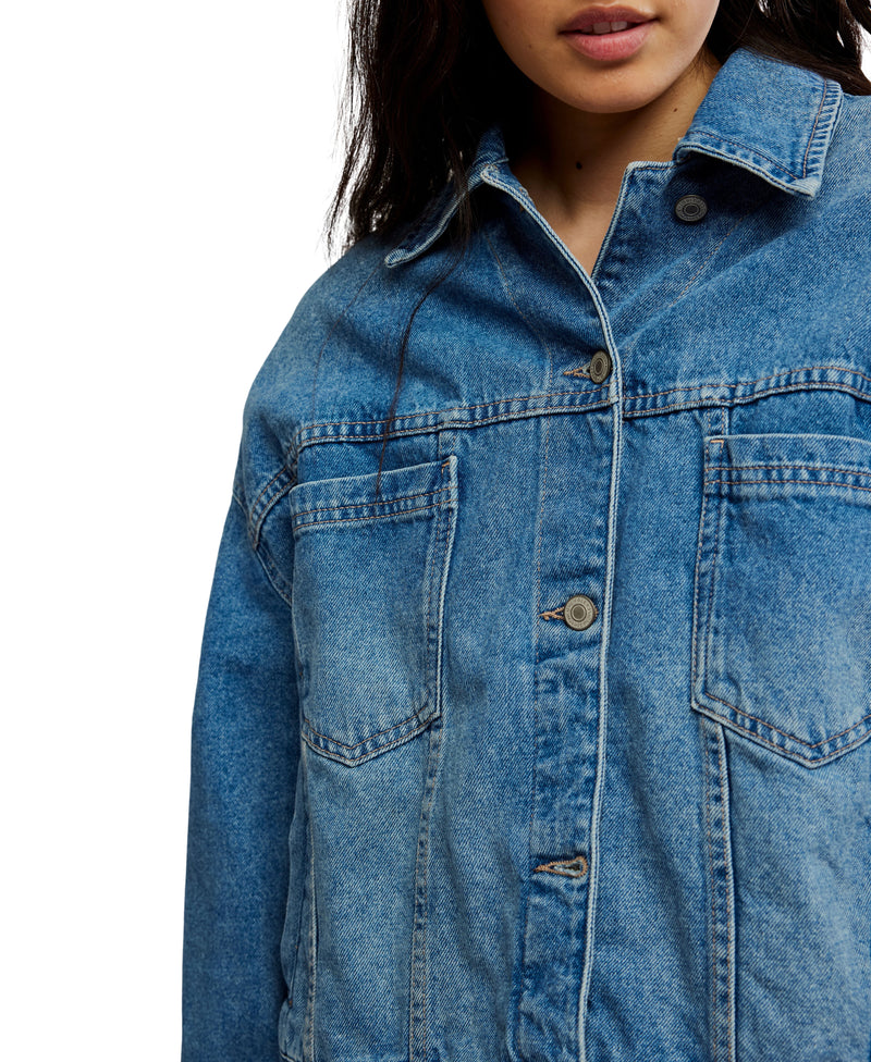 We The Free Opal Swing Denim Jacket
