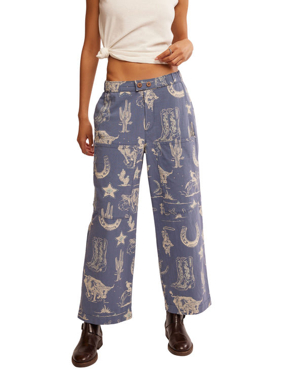 FREE PEOPLE SEASIDE PULL-ON RODEO PANT 