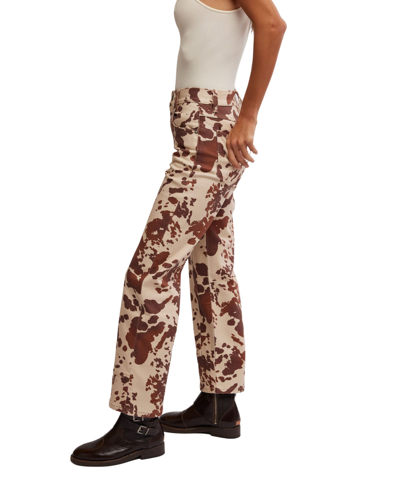 We The Free Risk Taker Mid-Rise Printed Jeans