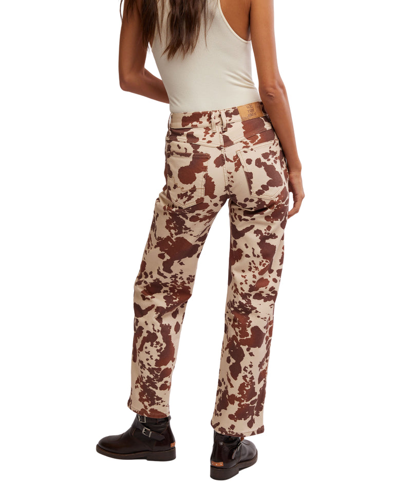 We The Free Risk Taker Mid-Rise Printed Jeans