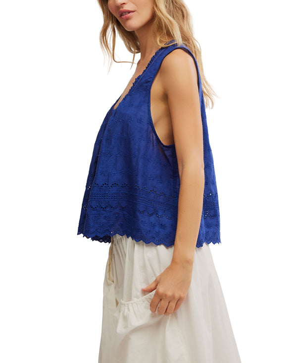 Free People Women's Marina Eyelet Tank Top