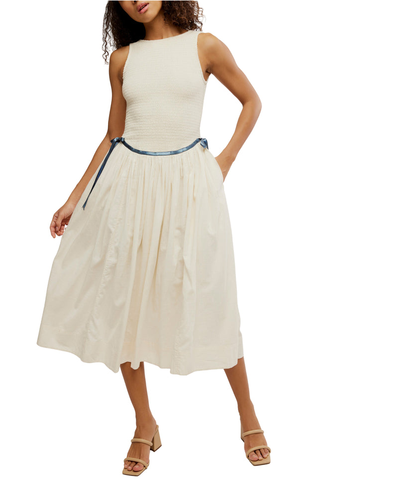 Free People Nightingale Seersucker Midi Dress
