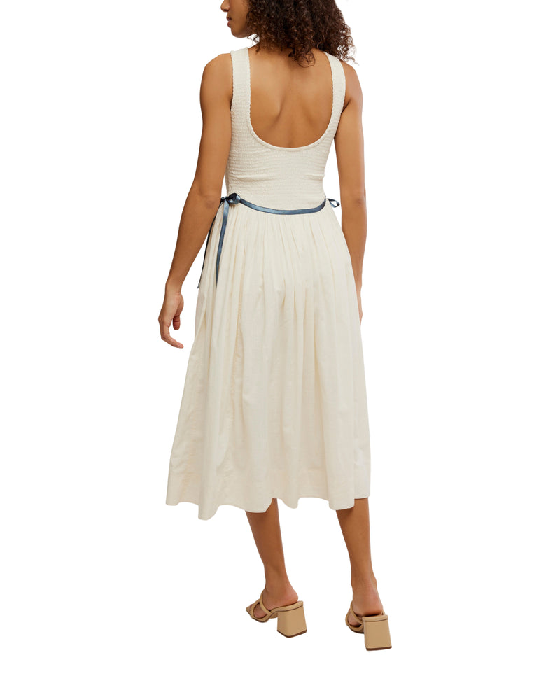 Free People Nightingale Seersucker Midi Dress