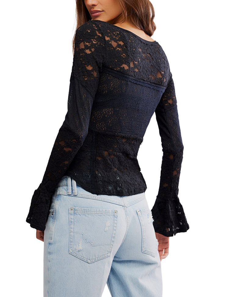 Free People Lace Layering Long Sleeve