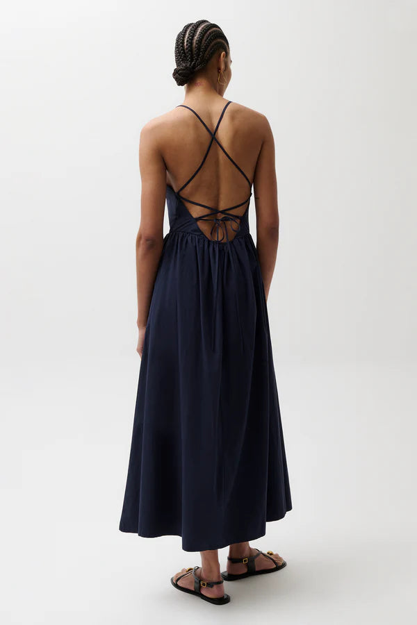 Pistola Sadee Open Back Dress - Navy Ship – Maverick Fine Western Wear