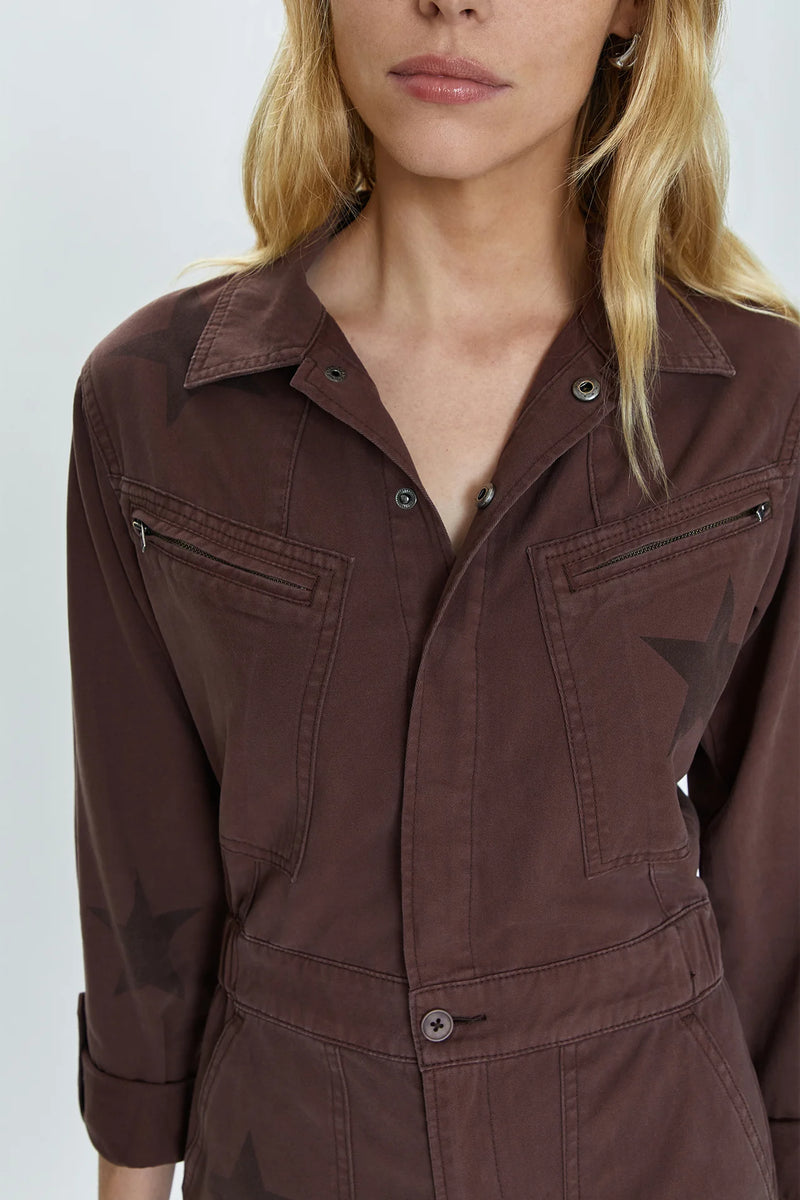 Pistola Campbell Aviator Jumpsuit - Royal Coffee