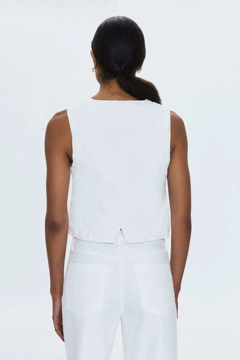 Pistola Vero Denim Vest - White