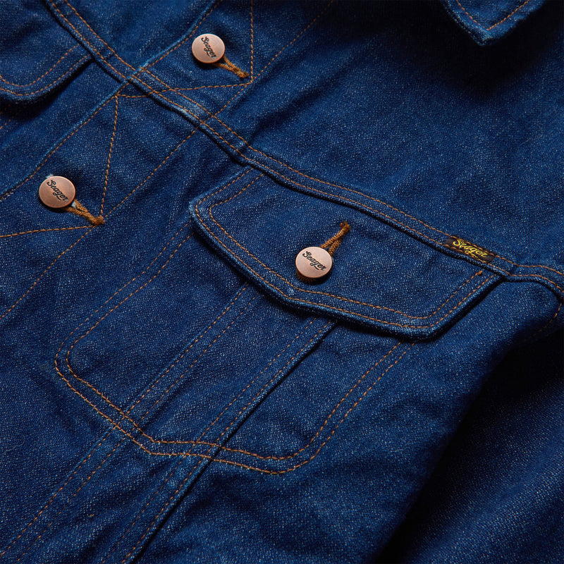Seager Freewheelin' Denim Jacket Rinsed Indigo
