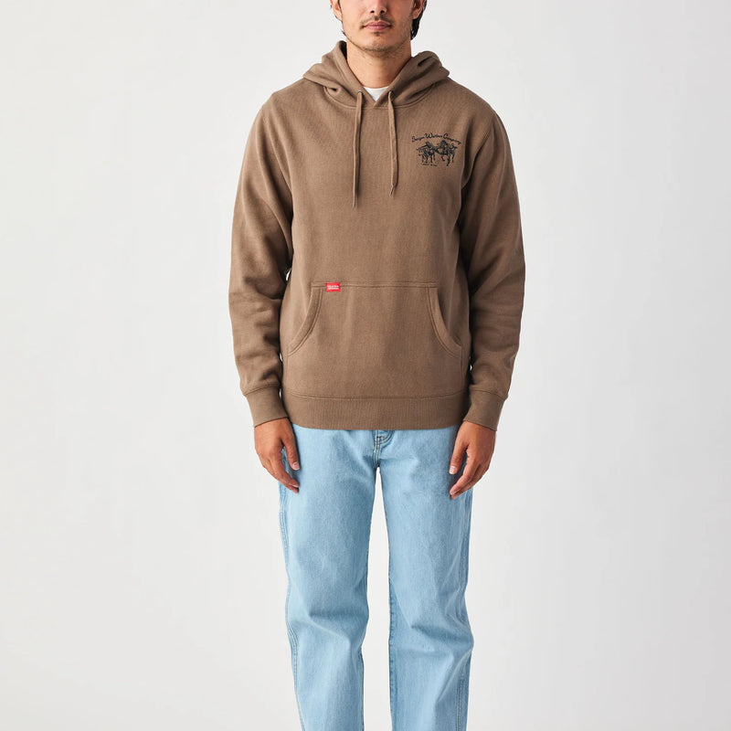 Seager Los Rios Mid-Weight Hoodie Walnut