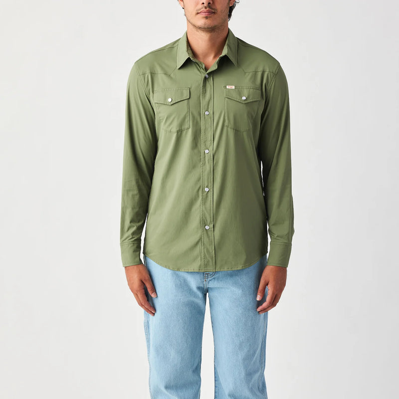 Seager El Ranchero Long Sleeve Shirt Military Green