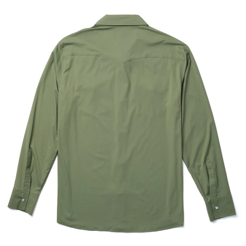 Seager El Ranchero Long Sleeve Shirt Military Green